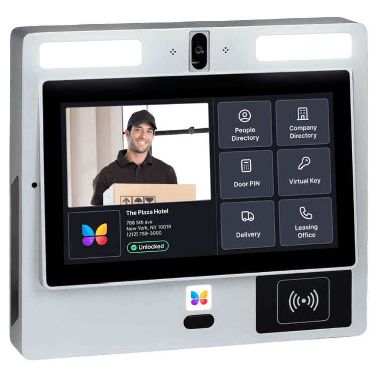 Square format logo of 11.6" surface video intercom logo