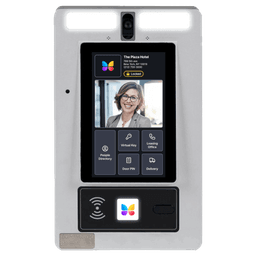 Front image of device 7" recessed video intercom manufactured by ButterflyMX