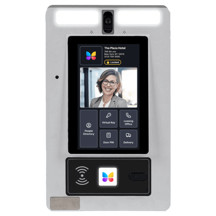 Square format logo of 7" recessed video intercom logo