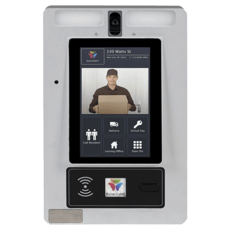Square format logo of 7" surface video intercom logo