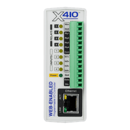 Square format logo of X-410