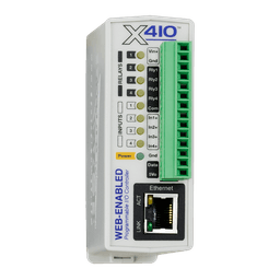 Square format logo of X-410