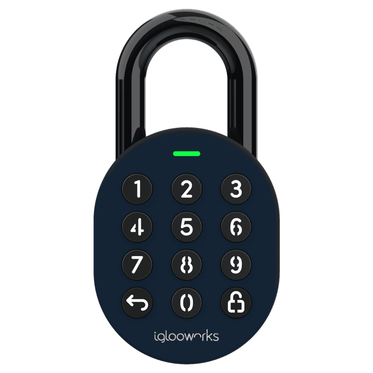 Square format logo of Padlock E logo