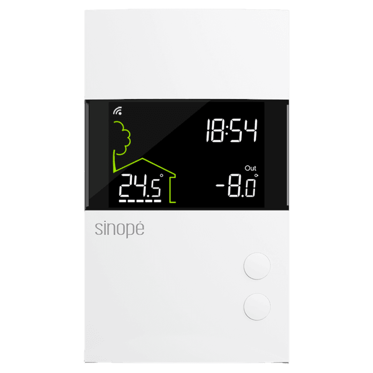 Square format logo of Smart thermostat for electric floor heating logo