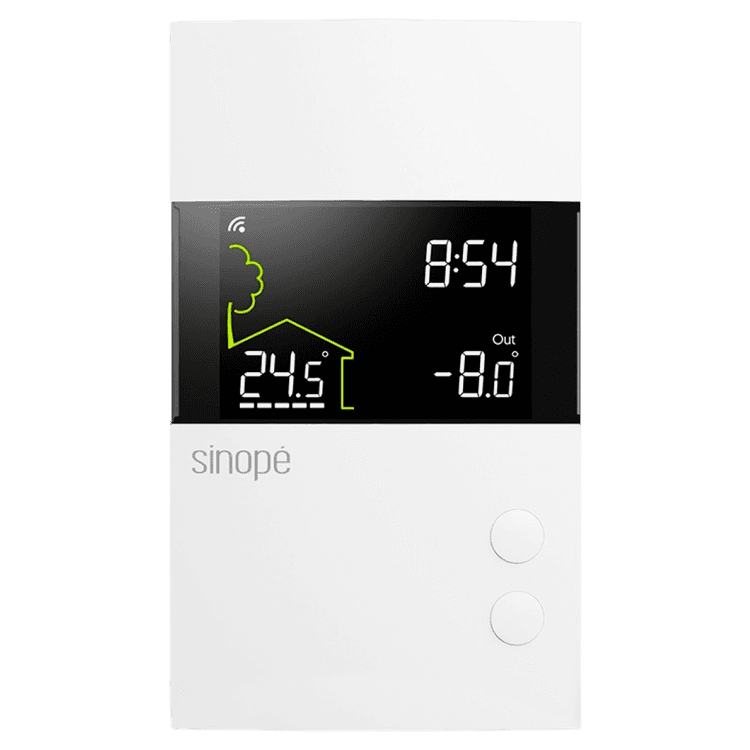 Square format logo of Smart Wi-Fi low voltage heating thermostat logo