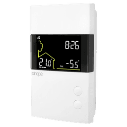 Square format logo of Smart Wi-Fi low voltage heating thermostat