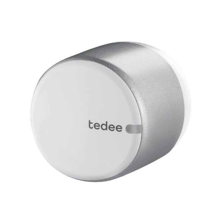 Square format logo of Tedee GO silver logo