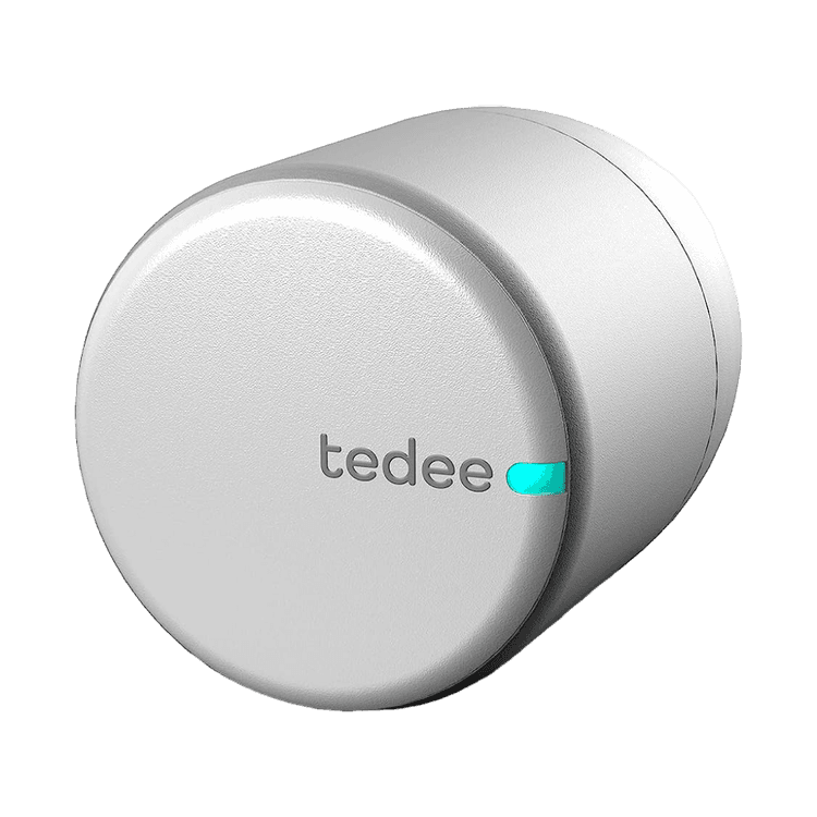 Square format logo of Tedee PRO silver logo