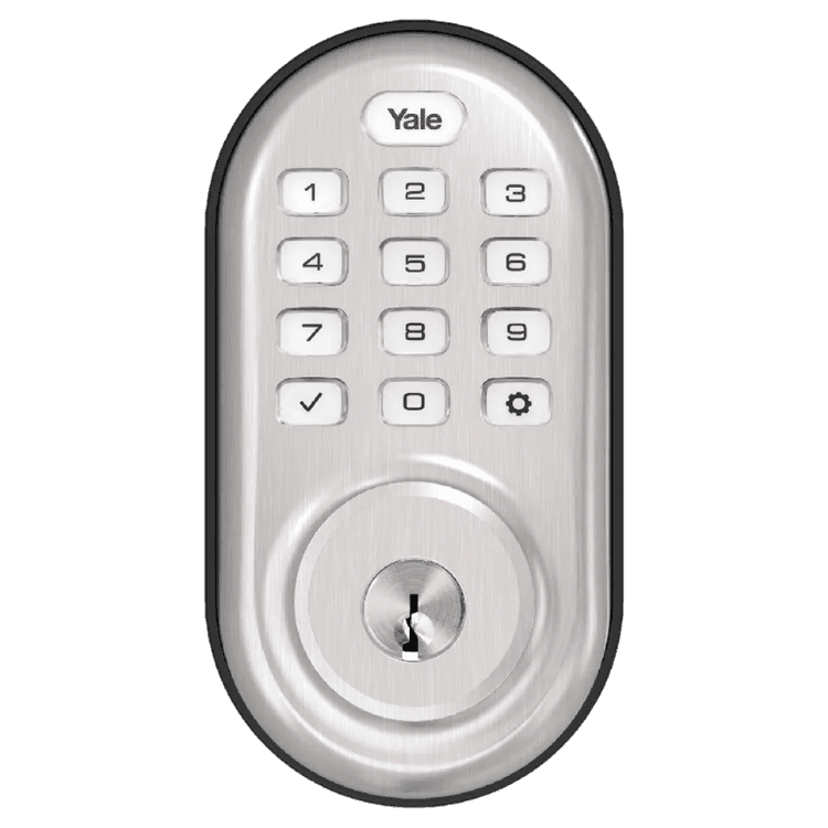 Square format logo of Assure Lock Keypad with Z-Wave Plus logo