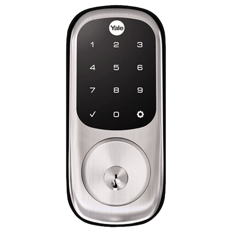 Square format logo of Assure Lock Touchscreen with Z-Wave Plus logo
