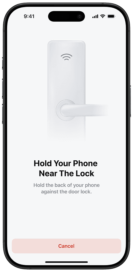 Step 3: Unlock door