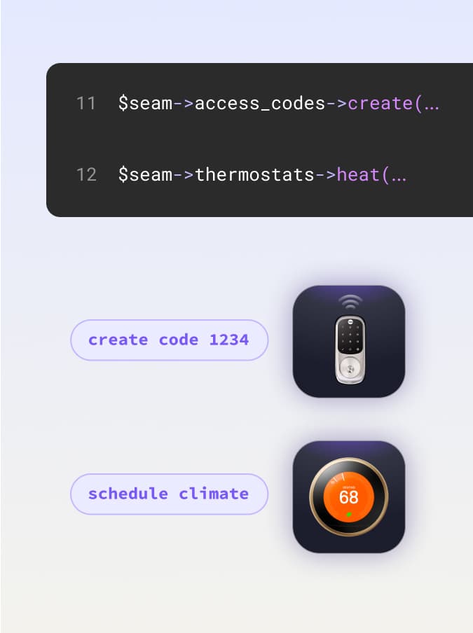 Image of a terminal with Seam API commands