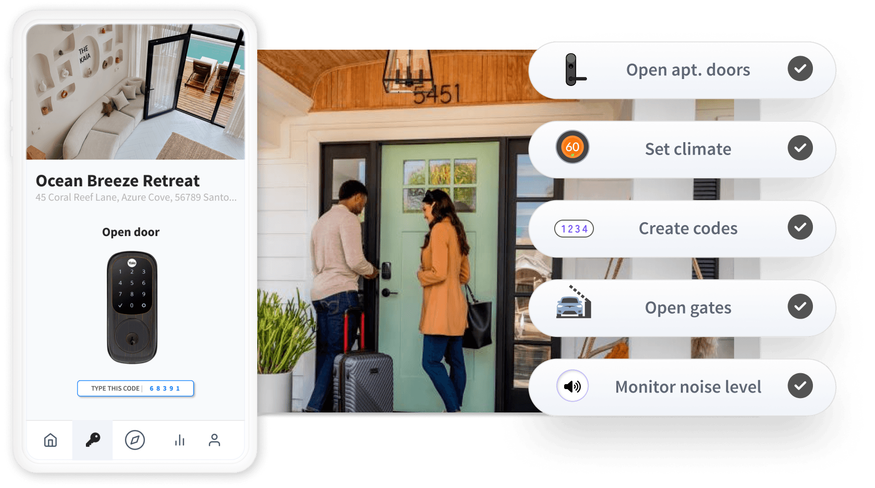 unlock example of an apartment