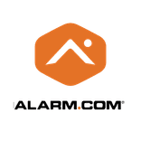 Square format logo of Alarm.com logo