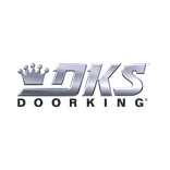 Square format logo of DoorKing logo