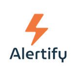 Square format logo of Alertify logo