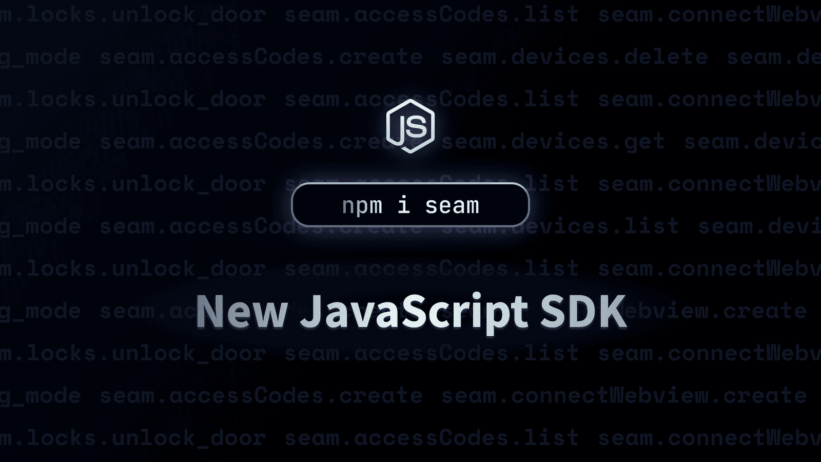 Changelog image for New Javascript SDK