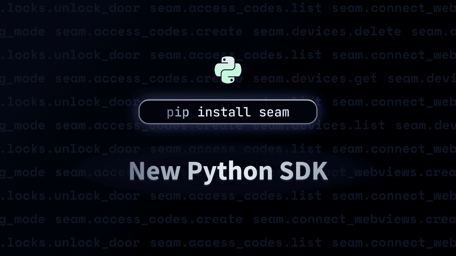Changelog image for New Python SDK