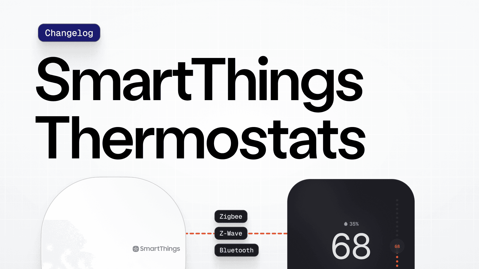 Changelog image for Announcing SmartThings-Connected Thermostats Support