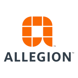 Square format logo of Allegion logo
