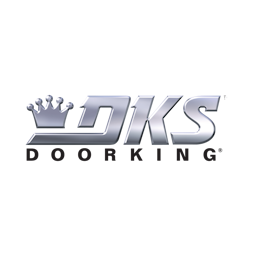 Square format logo of DoorKing logo