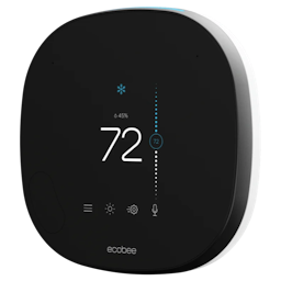 Square format logo of Smart Thermostat with voice control