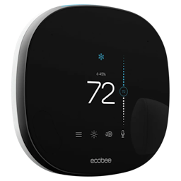Square format logo of Smart Thermostat with voice control