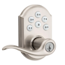 Front image of device 912 SmartCode Electronic Tustin Lever with Z-Wave Technology manufactured by Kwikset