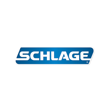 Square format logo of Schlage logo