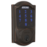 Front image of device Connect Smart Deadbolt with Camelot Trim, Z-Wave Plus enabled manufactured by Schlage