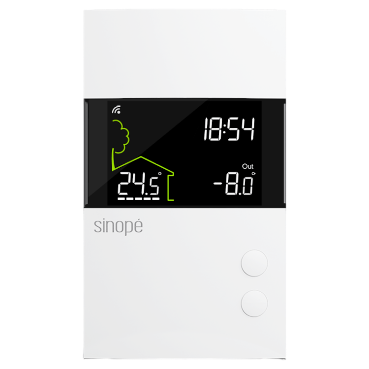 Square format logo of Smart thermostat for electric floor heating logo