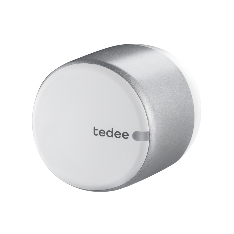Square format logo of Tedee GO silver logo