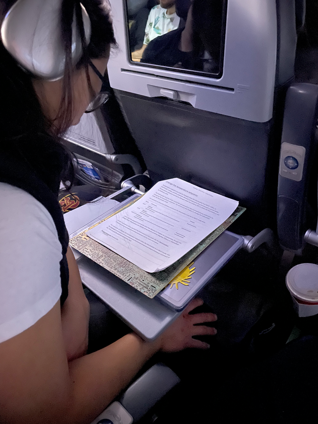 reading thermostat docs on a plane