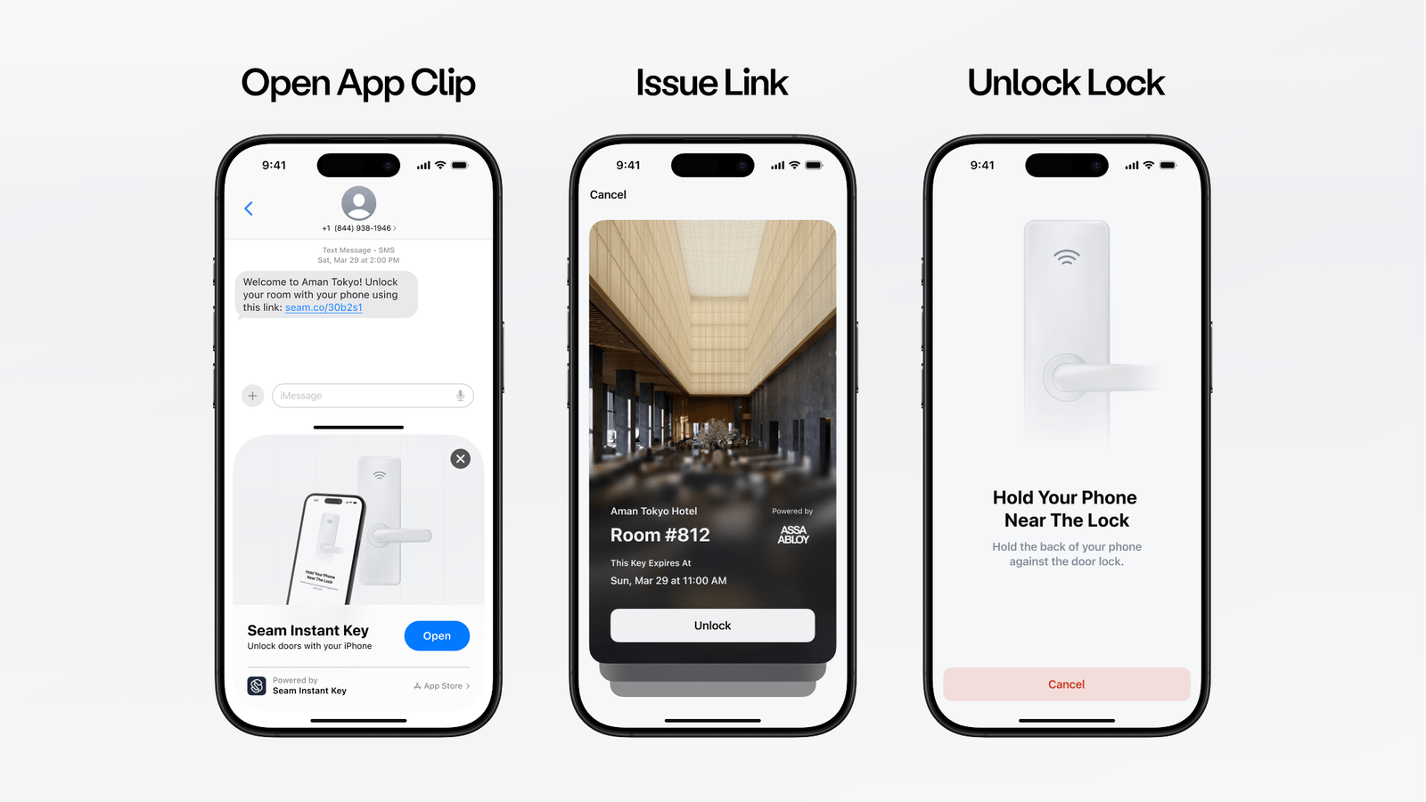 No app, no account, just tap to unlock.