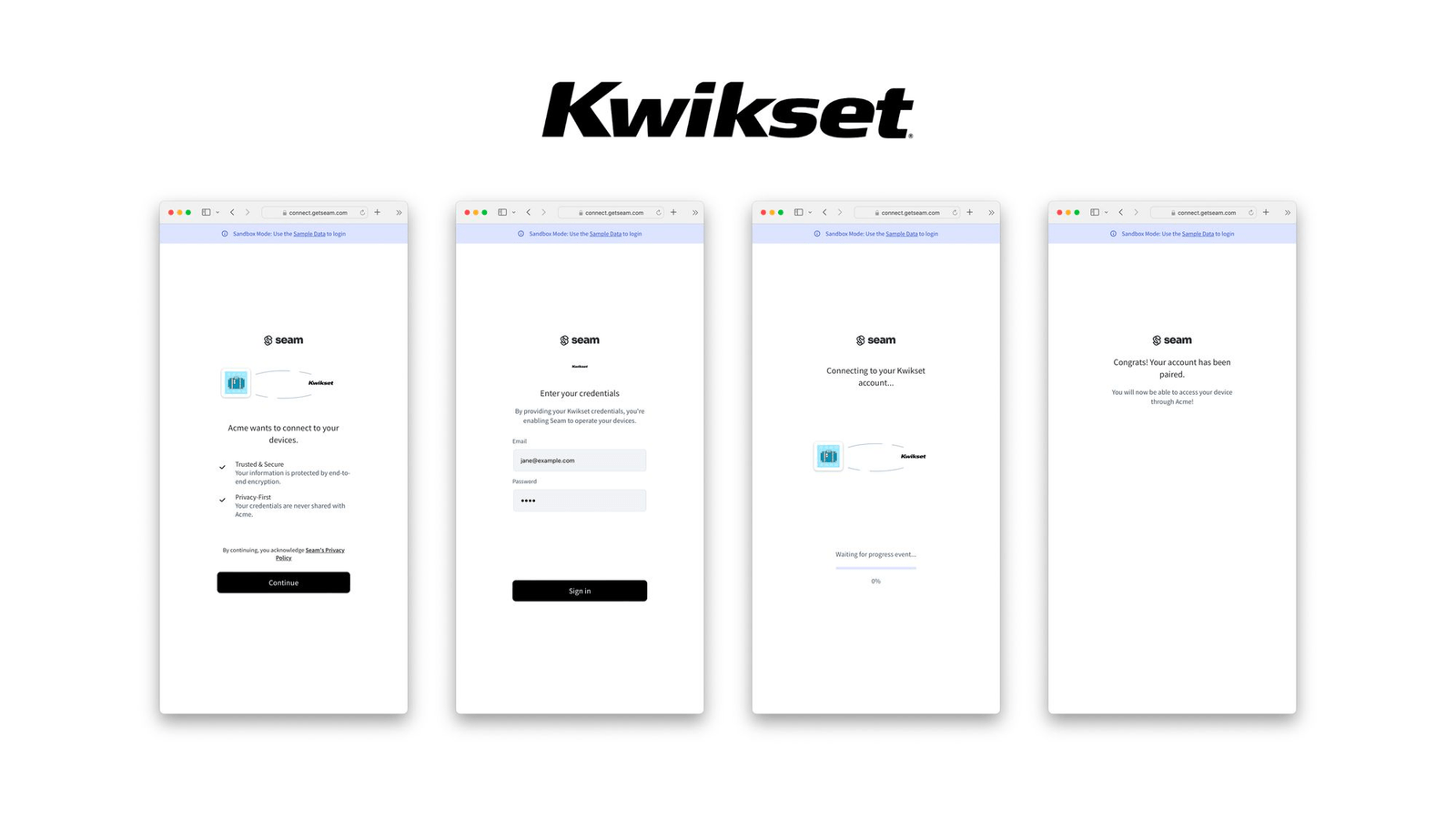 Kwikset auth flow