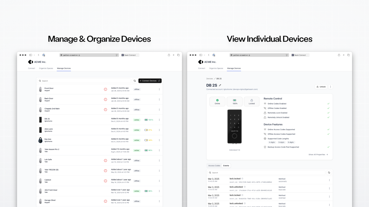 Manage and view devices using Customer Portal